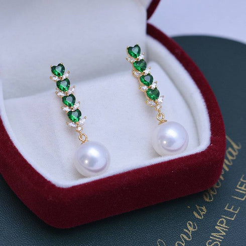 10-11mm Freshwater Pearl & Isolde Earrings - House Of Pearls